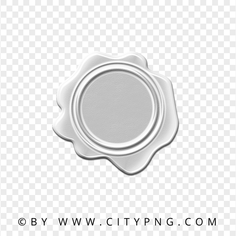 Silver Blank Seal Wax Stamp PNG IMG