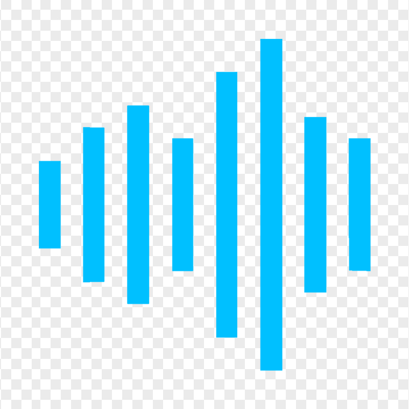 Sound Wave Blue Icon PNG IMG