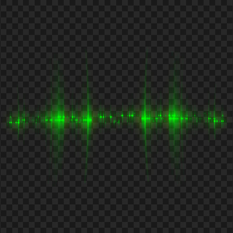 Sound Wave Green Abstract HD PNG