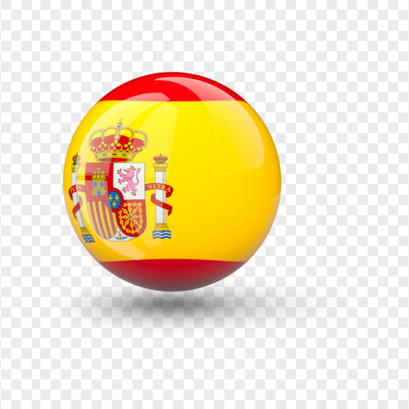 Spain Flag Sphere PNG Image