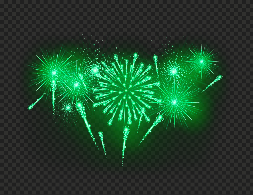 Sparkle Green Fireworks HD Transparent PNG Citypng