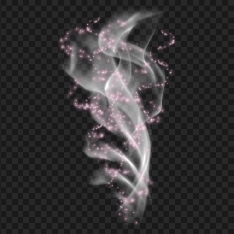 Sparkle Smoke White & Pink PNG
