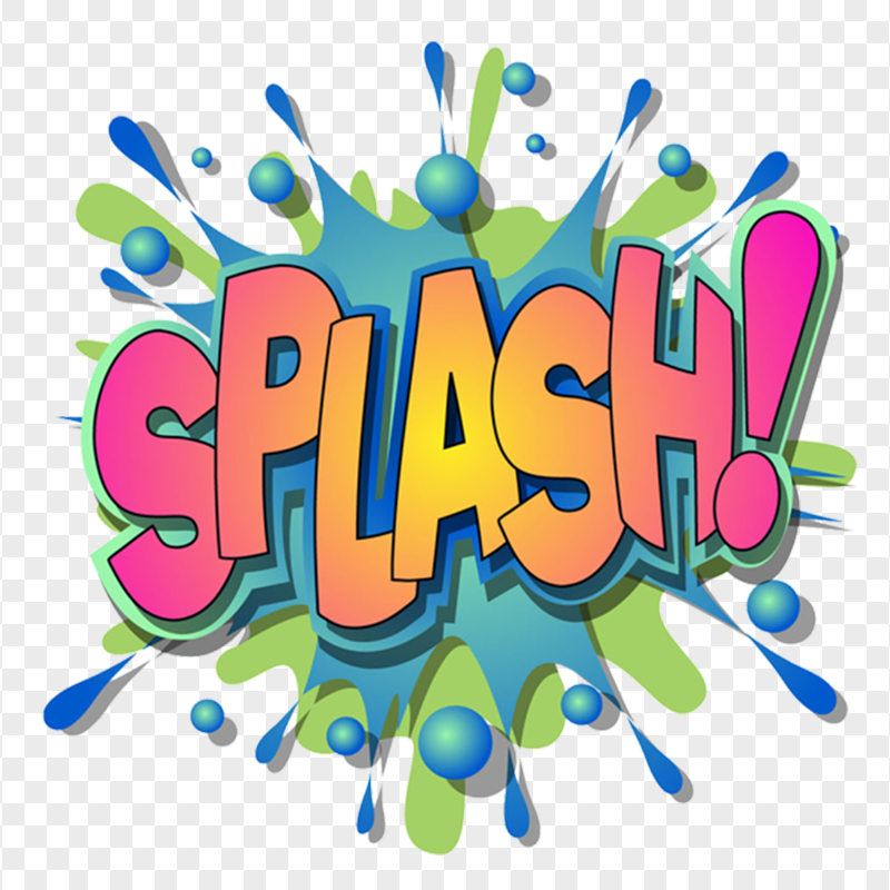 Splash Expression Comic Drawing Cartoon Word