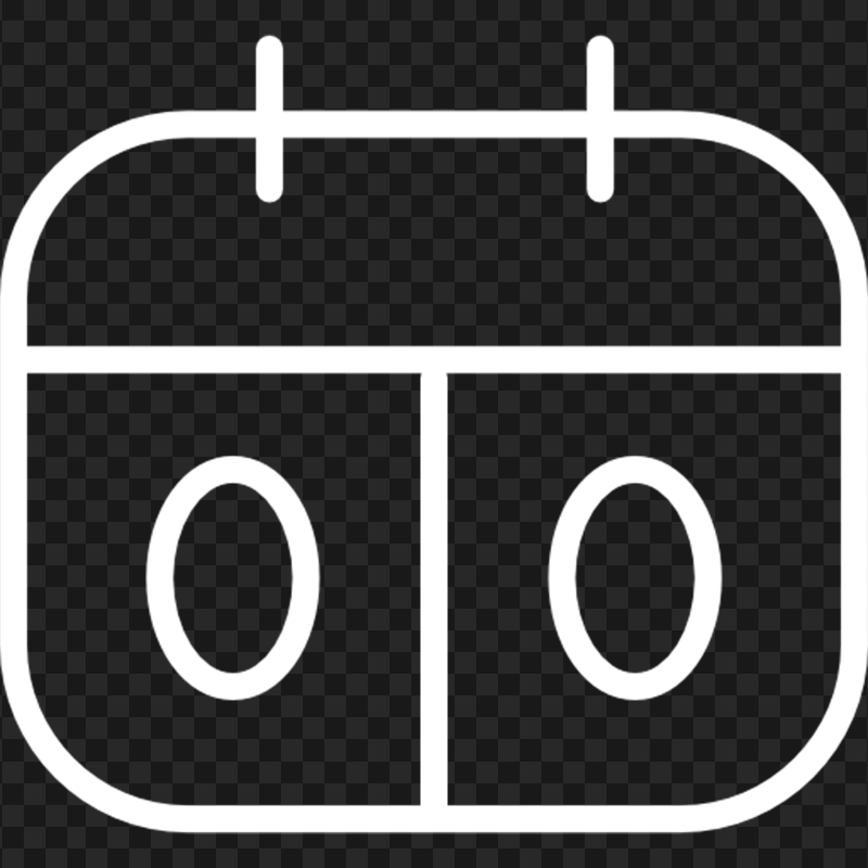 Sport Scoreboard White Outline Icon