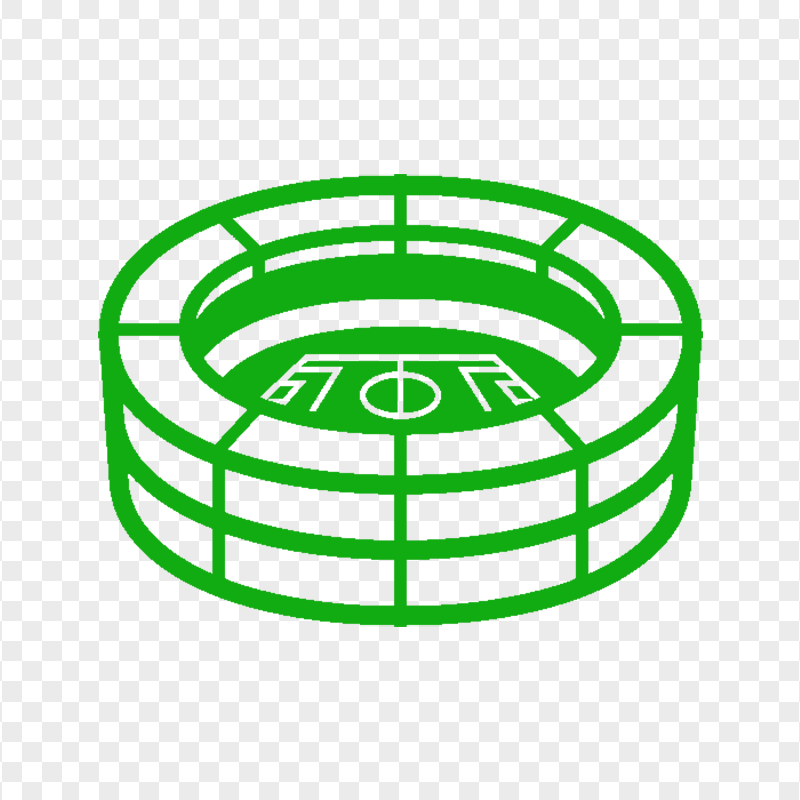 Sports Football Stadium Green Icon PNG Image