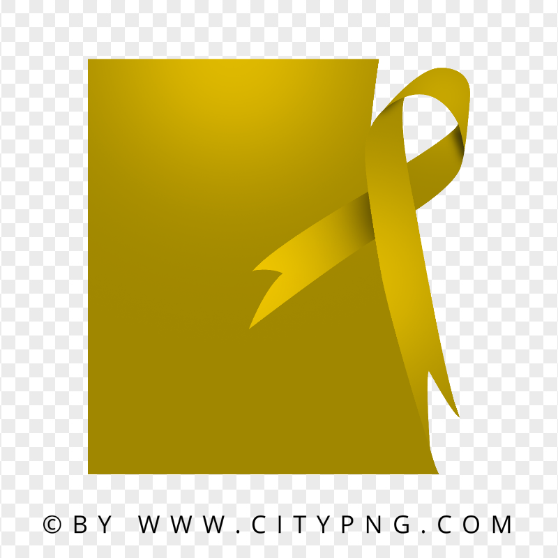 Square Bladder Cancer Yellow Template Design FREE PNG