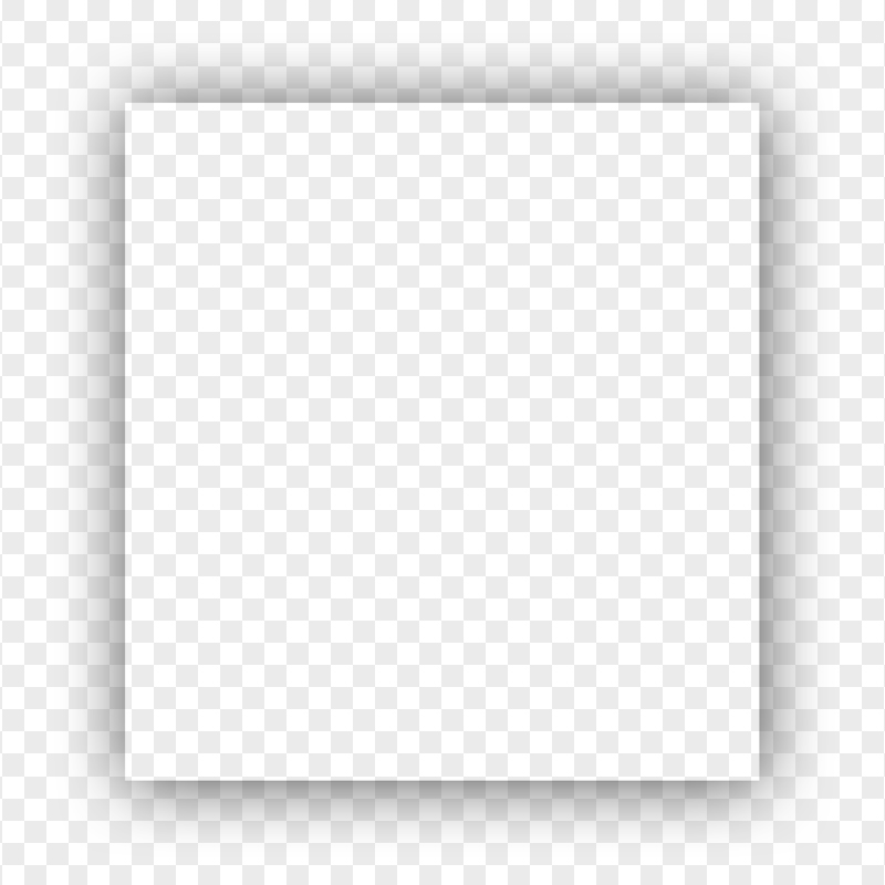 Square Frame With Shadow Effect HD PNG