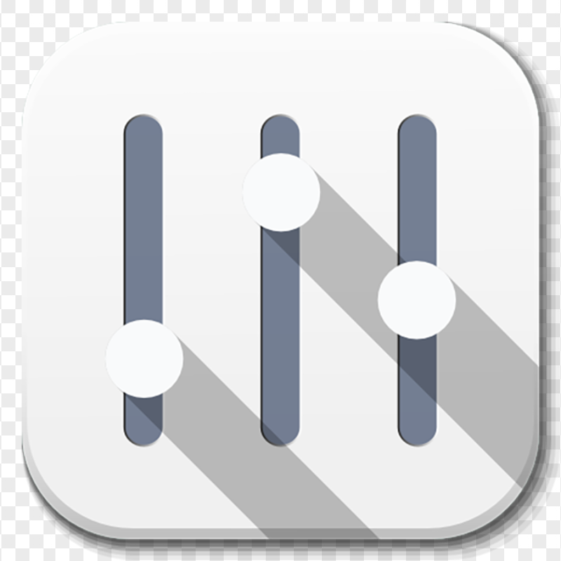 Square Settings App Icon Transparent PNG