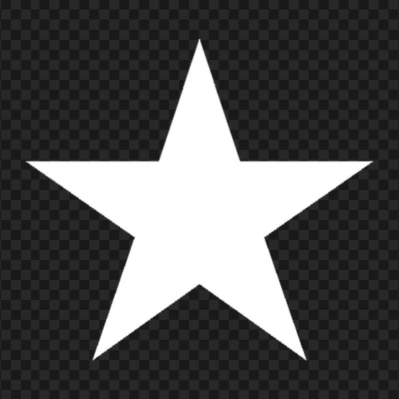 Star Favorite White Icon Symbol Transparent Background