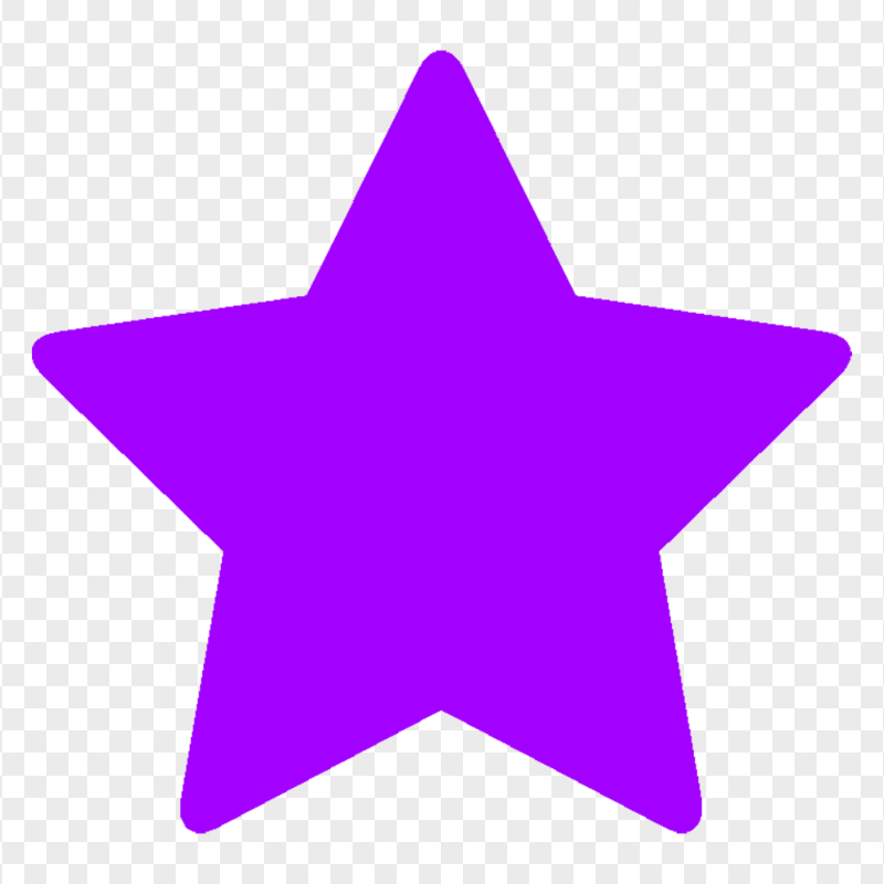 Star Silhouette Purple Icon FREE PNG