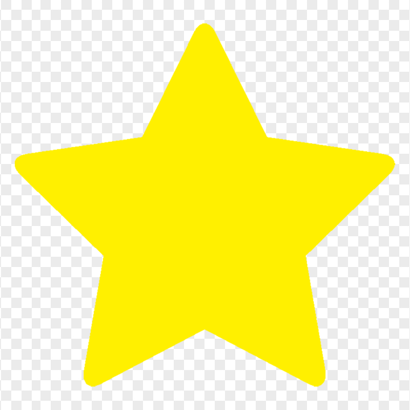 Star Silhouette Yellow Icon PNG
