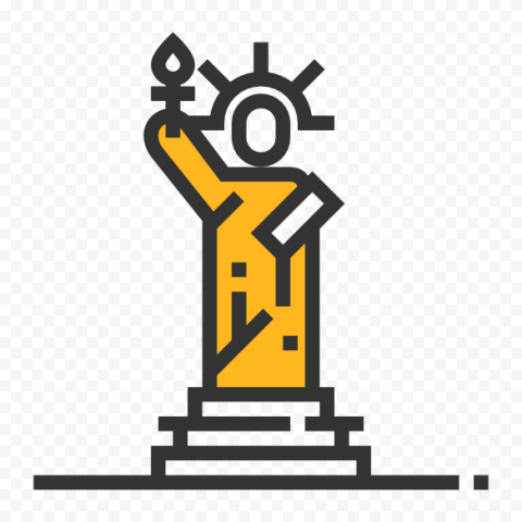 Statue Of Liberty Flat Icon PNG