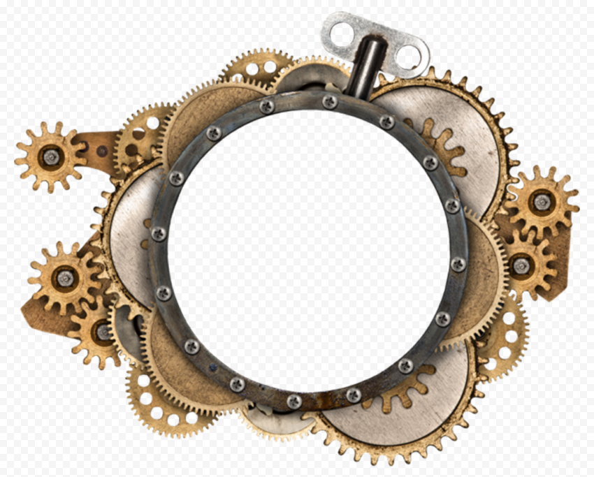 Steampunk Gears Frame HD PNG Citypng