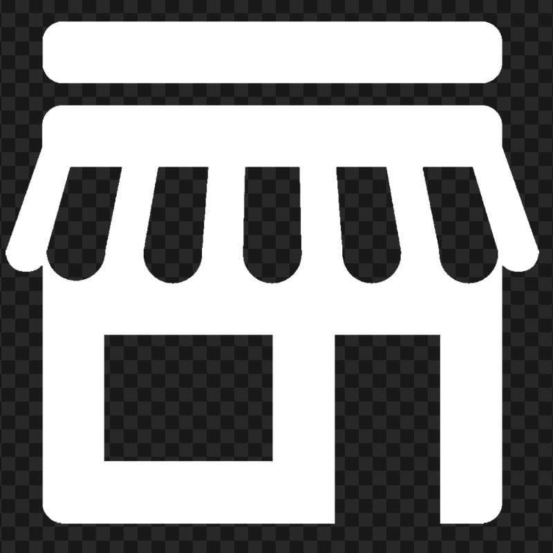 Store Market Shop White Icon PNG IMG