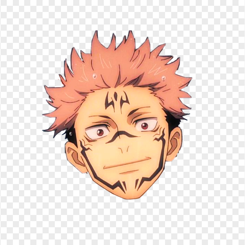 Sukuna Face Jujutsu Kaisen PNG Image