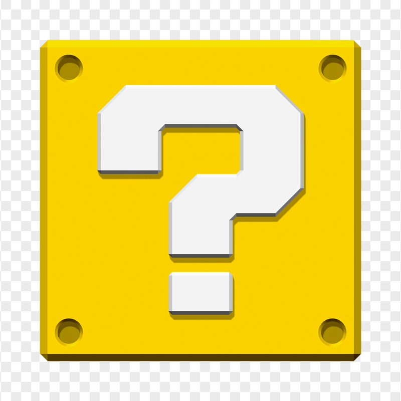 Super Mario Yellow Mystery Box PNG