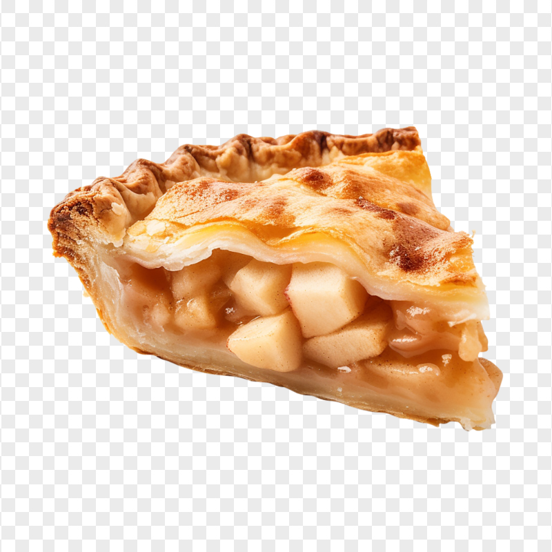 Sweet Pear Pie Dessert Slice HD Transparent PNG