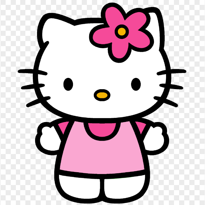 Sweet Standing Hello Kitty HD Transparent Background