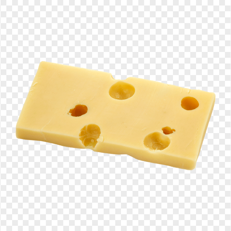 Swiss Gruyere Cheese Rectangle Slice PNG