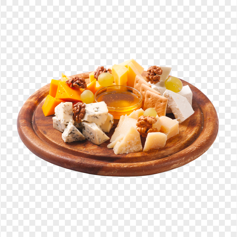 Tapas Cheese Wooden Board HD PNG