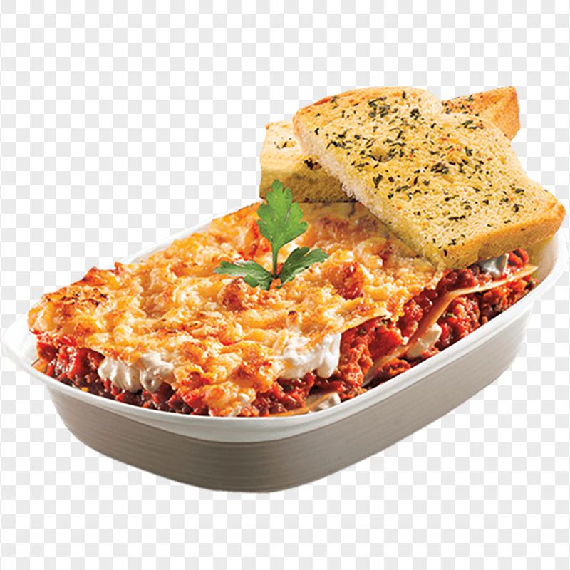 Tasty Lasagne Bolognaise on a Casserole Transparent PNG