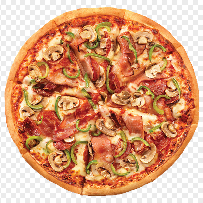 Tasty Tikka Pizza Paner Italian Food Transparent Background
