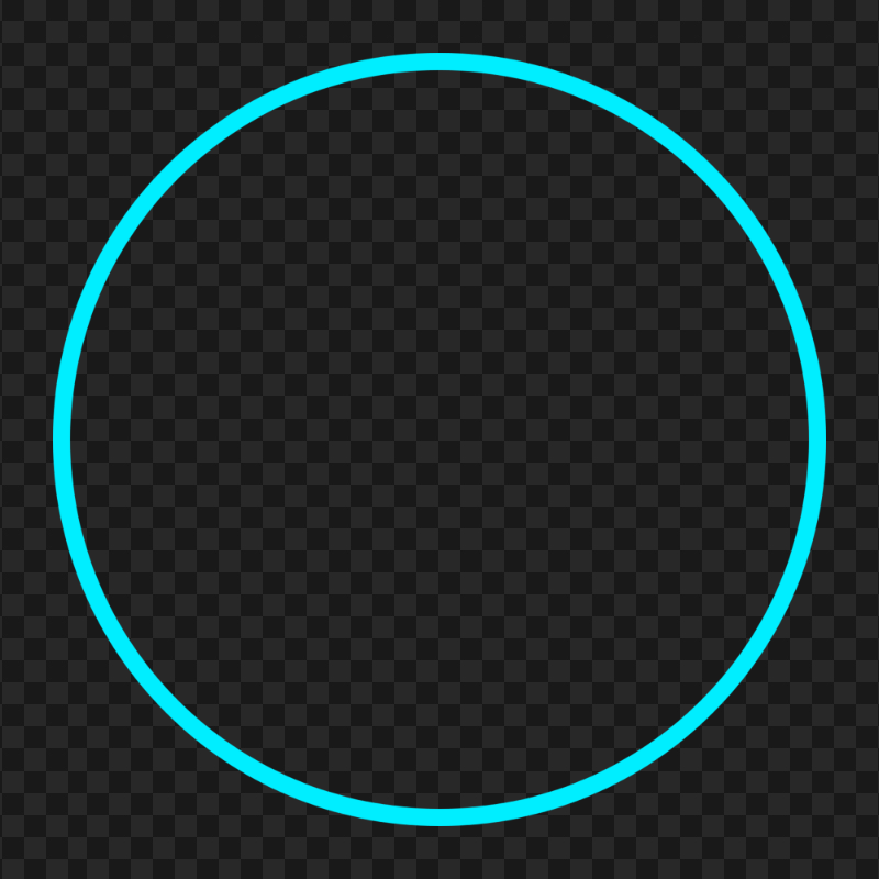 Teal Blue Circle PNG
