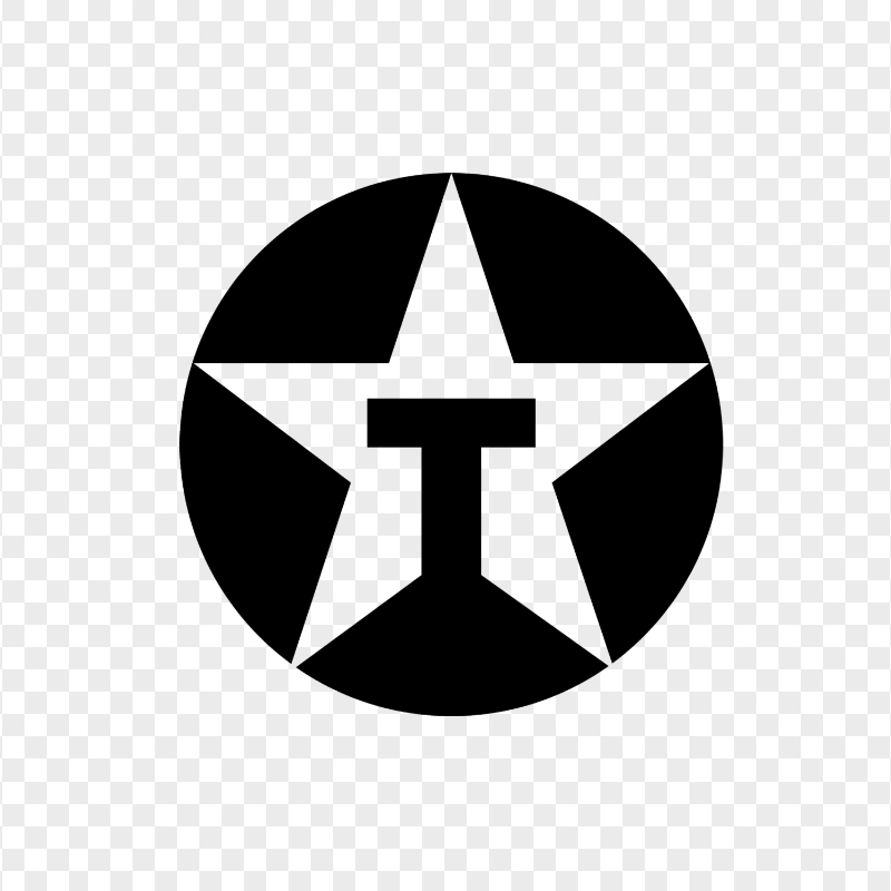 Texaco Black Star Logo Image PNG