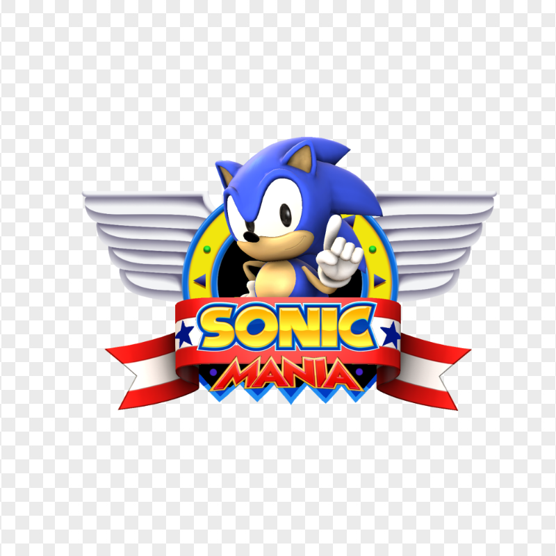 The Hedgehog Sonic Mania Logo Image PNG