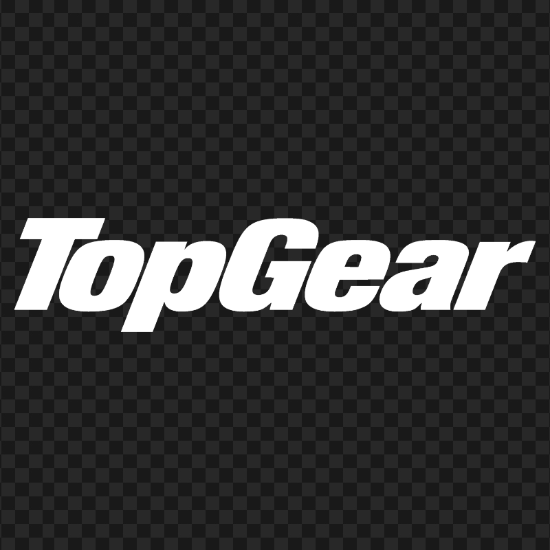 TopGear White Logo HD PNG