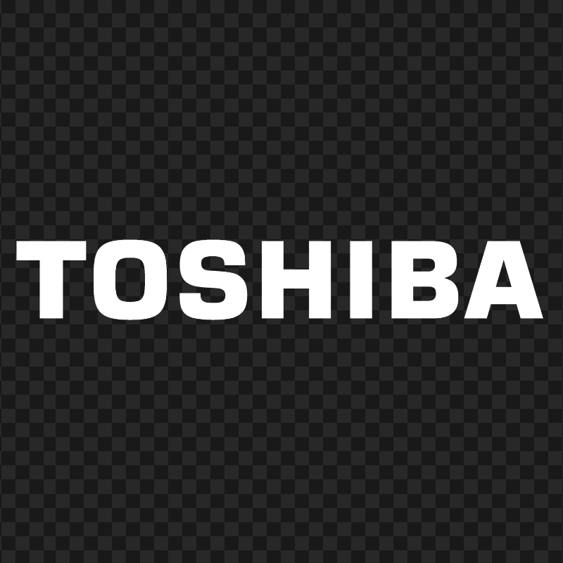 Toshiba White Logo Image PNG