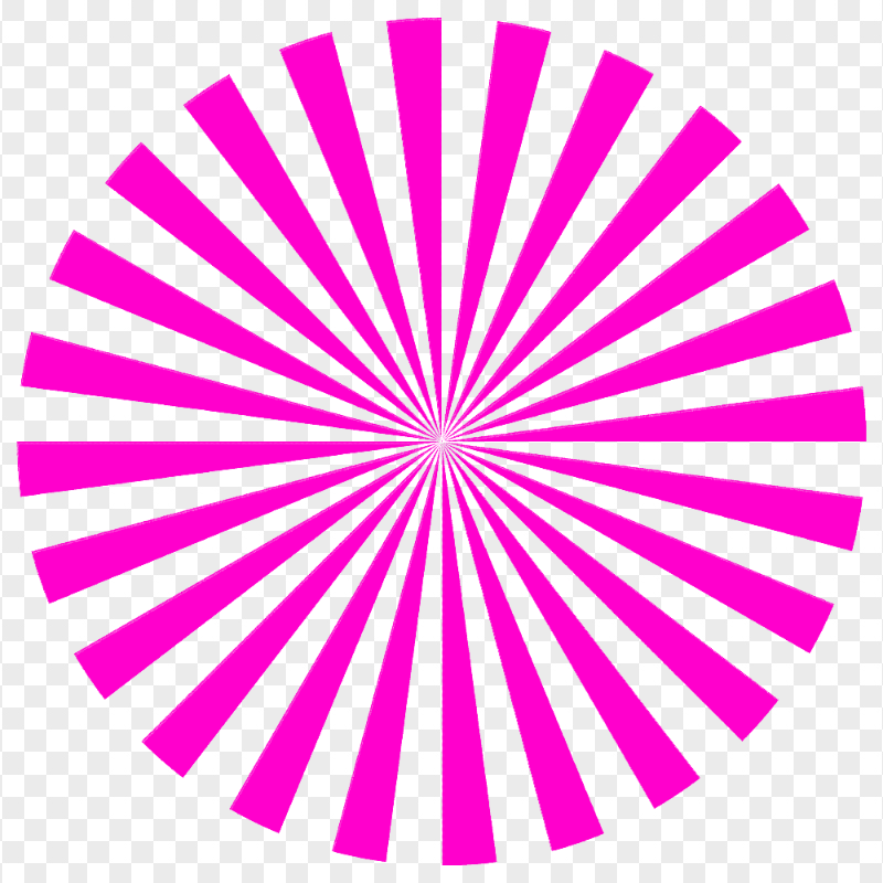 Transparent Abstract Pink Rays Sunburst Circle