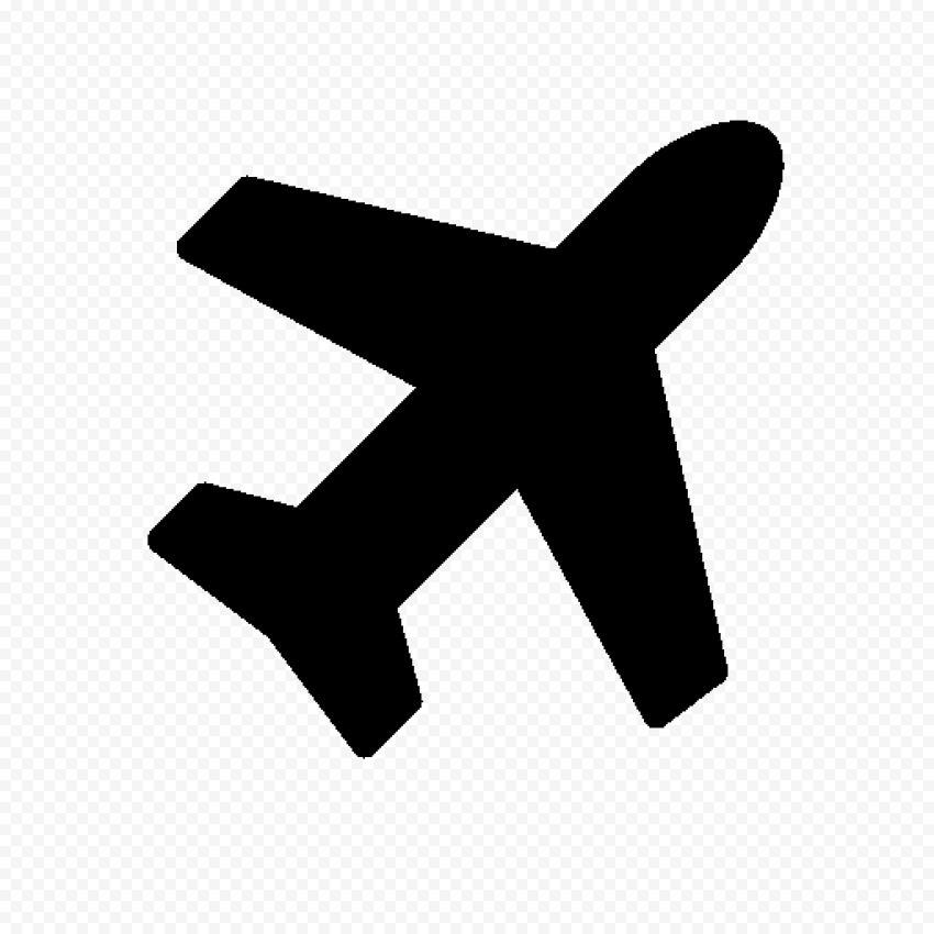 Transparent Airplane Aircraft Black Icon | Citypng