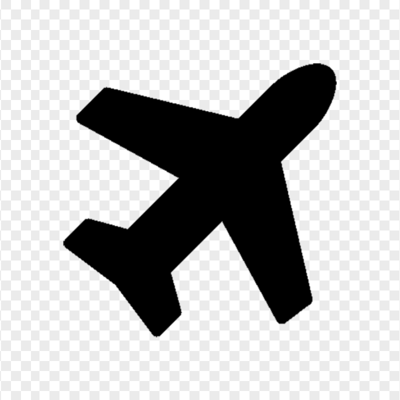 Transparent Airplane Aircraft Black Icon