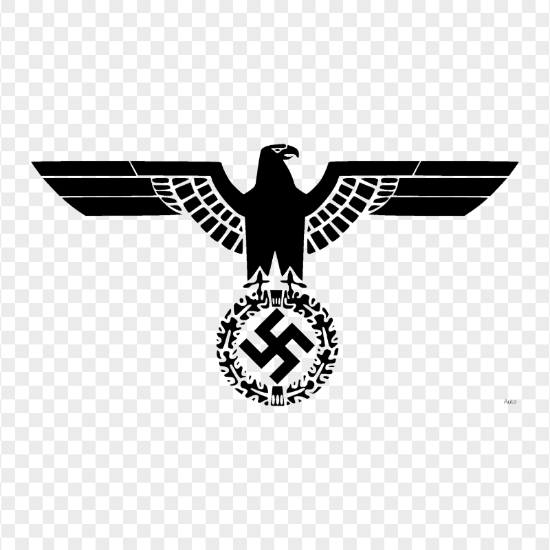 Transparent Black Nazi Eagle