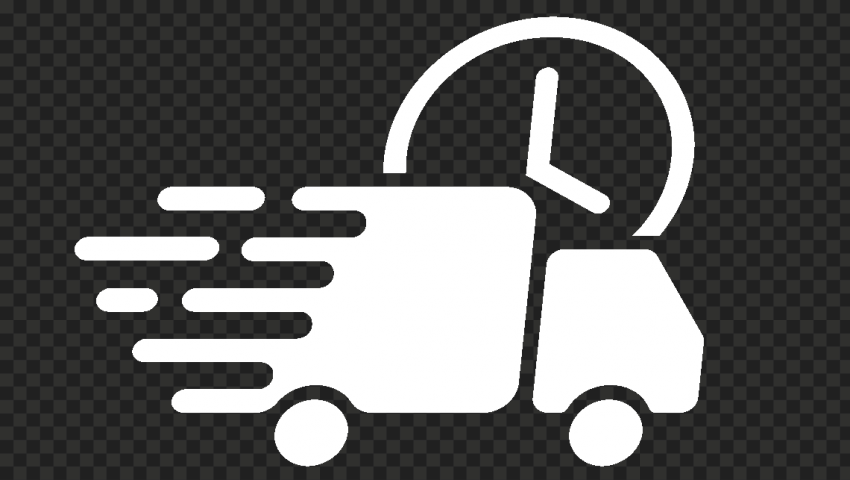 Transparent Delivery Freight White Truck Icon