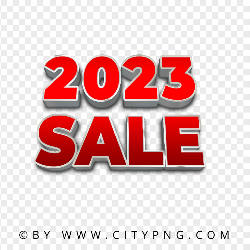 Transparent HD 2023 Sale Label Logo Sign