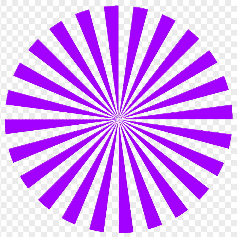 Transparent HD Abstract Purple Rays Sunburst Circle