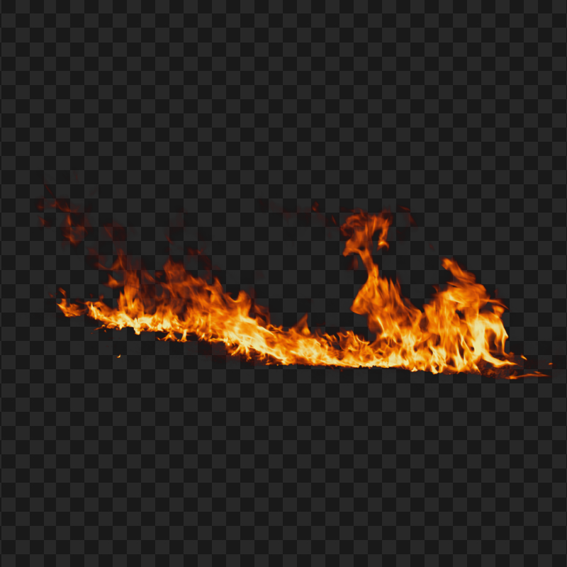 Transparent HD Big Real Fire Flames