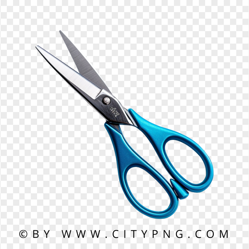 HD Blue Handle Metal Craft Scissors