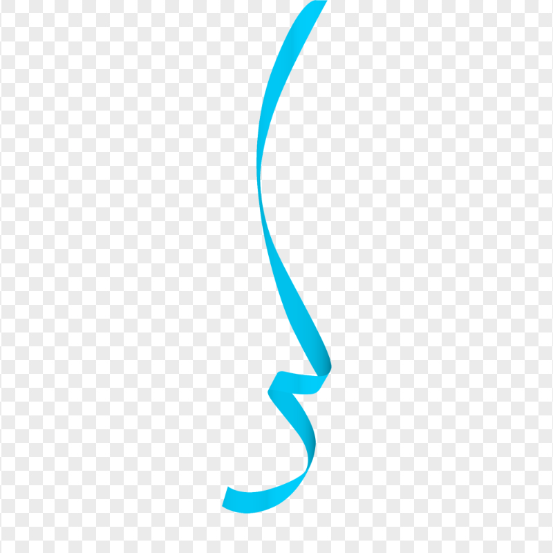 Transparent HD Blue Ribbon Serpentine Confetti