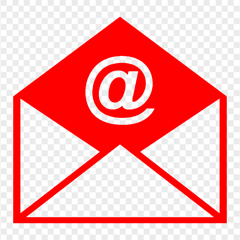 Transparent HD E-mail Mail Letter Red Logo Icon