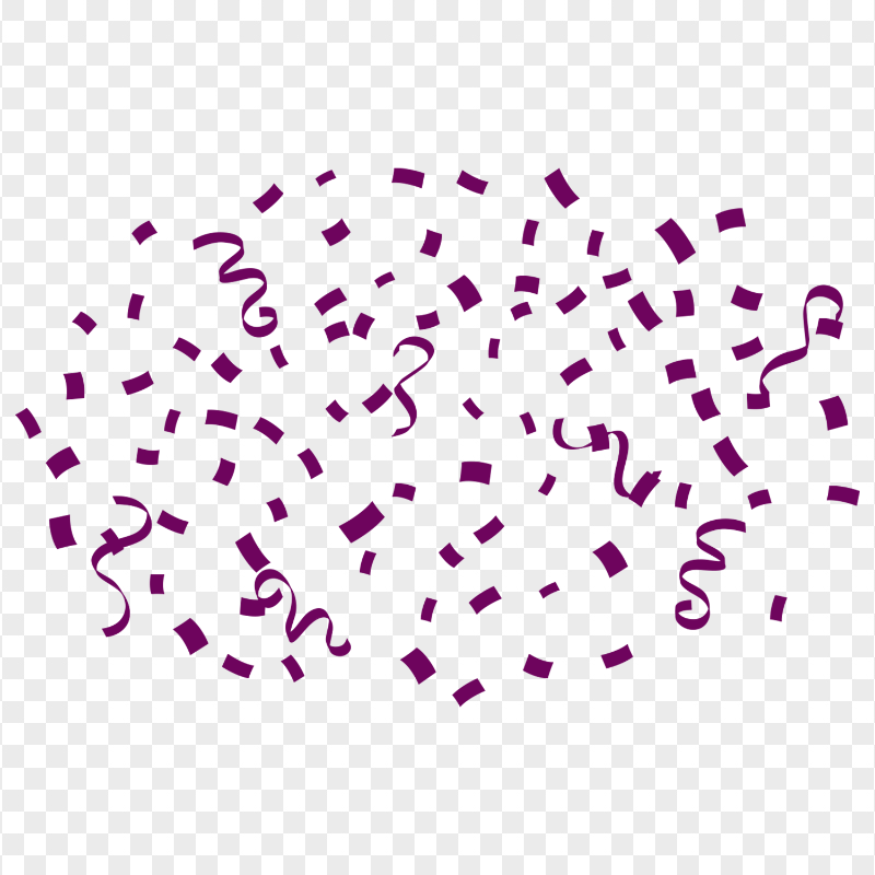 Transparent HD Purple Party Confetti