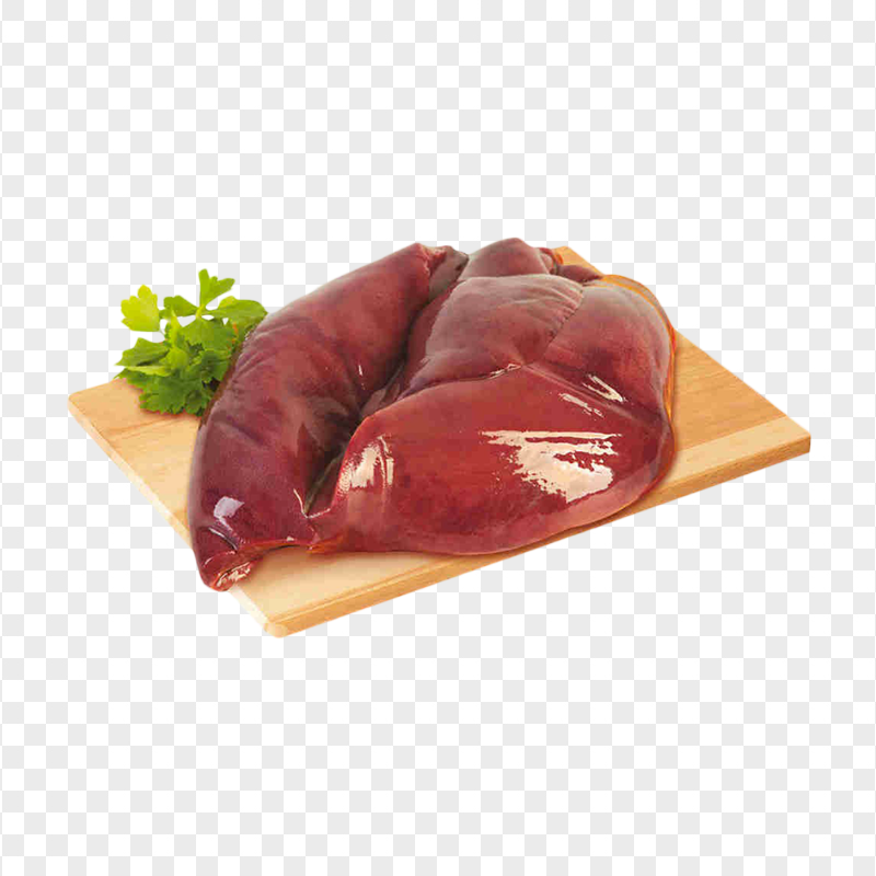Transparent HD Raw Fresh Liver Meat Beef