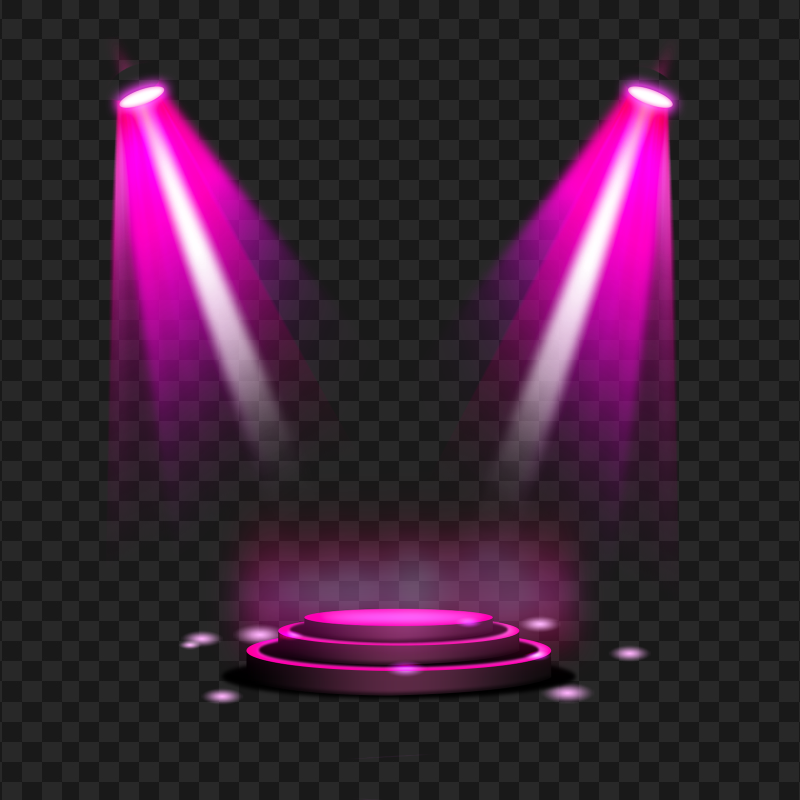 Transparent HD Stage Pink Spot Light Lighting