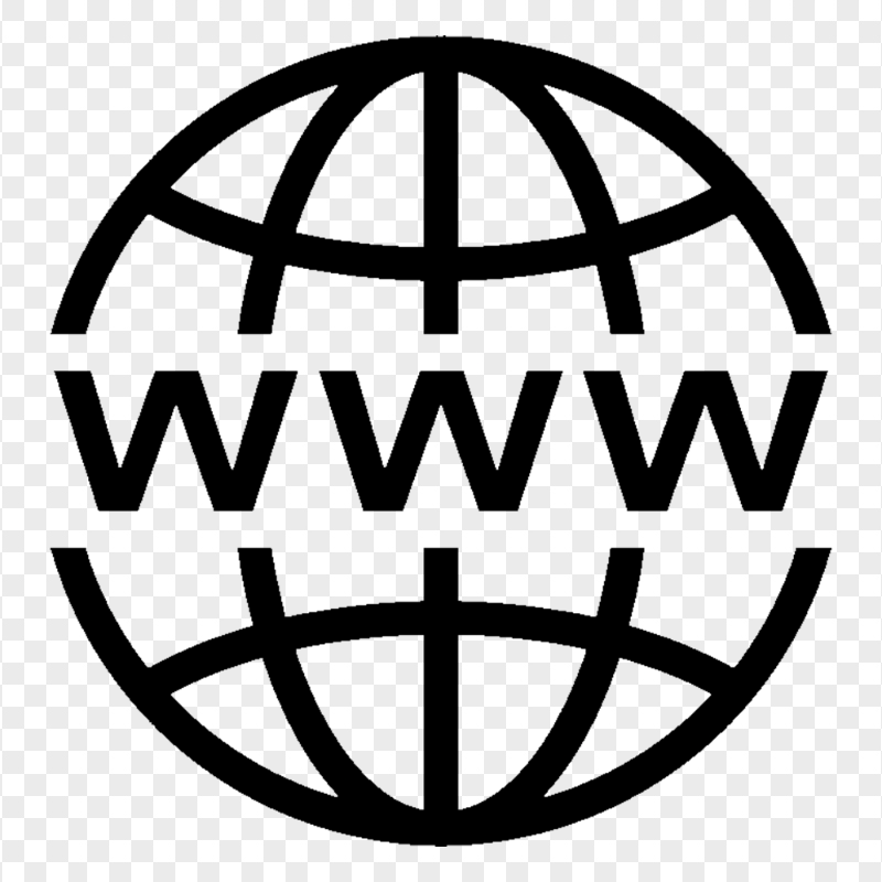 Transparent Networking Internet www Globe Black Icon