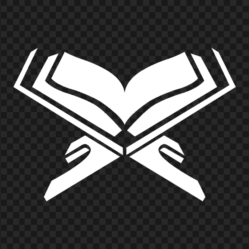 Transparent Quran Book White Icon