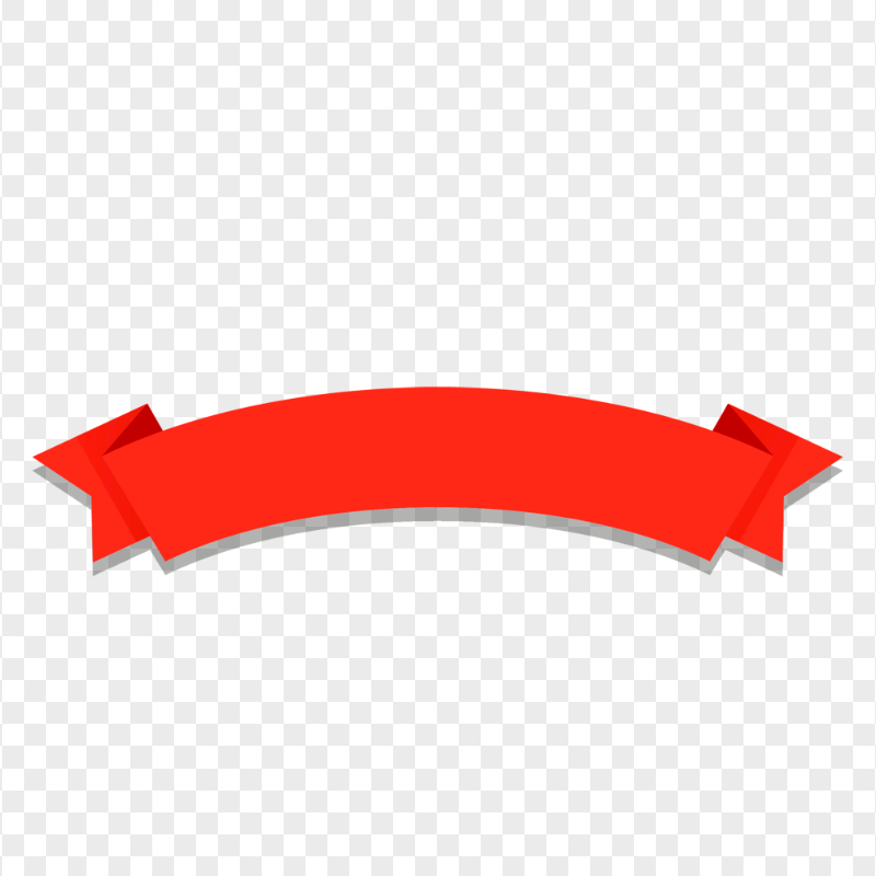 Transparent Red Ribbon Graphic Banner