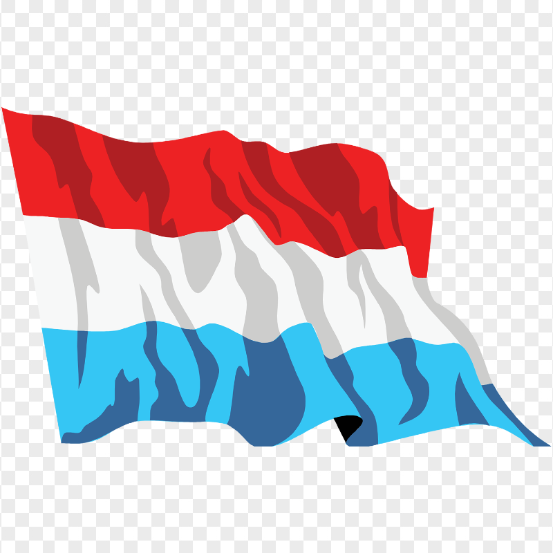 Transparent Waving Illustration Netherlands Flag
