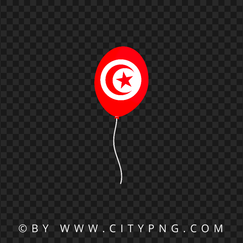 Tunisia Flag Balloon FREE PNG